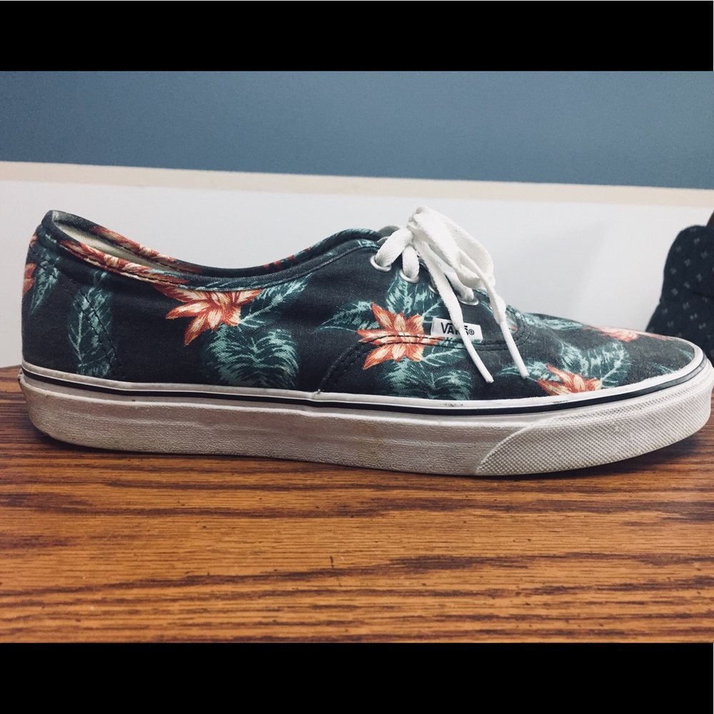 Vans Authentic Floral Shoes Size 12